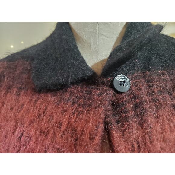 Earl Rutenberg Collection VTG Mohair Blend Ombre Striped Cropped Jacket Womens S - Picture 5 of 9
